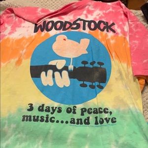 tie dye woodstock shirt
